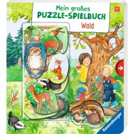 Ravensburger 41824 Mein großes Puzzle-Spielbuch: Wald Pappbilderbuch über 10 Euro