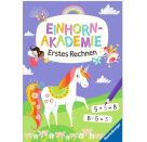 Ravensburger Einhorn Akademie Erstes Rechnen - Rätselbuch ab 6 Jahre, Rechnen lernen, Einhorn Buch