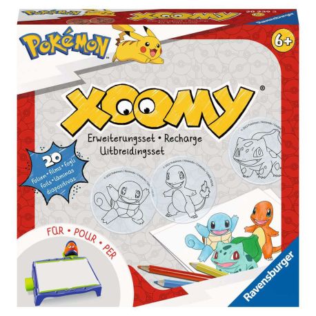 Ravensburger Xoomy Erweiterungsset Pokémon 20239 - Erweiterungsset für den Xoomy Midi oder Maxi, Xoomy Erweiterung mit