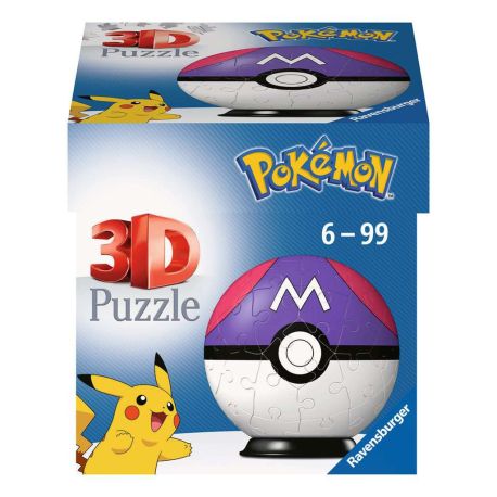 Ravensburger 11564 Puzzle Puzzle-Ball Pokémon Meisterball 3D 72 Teile