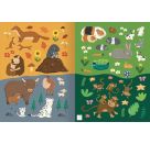 Erstes Stickern – Tierkinder