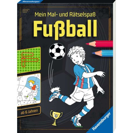 Mein Mal- und Rätselspaß: Fußball