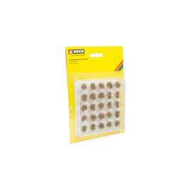 NOCH PROFI-Grasbüschel trockenes Gras grün, beige, mit braunem Flock, 25 St., 6 mm