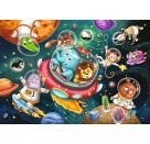 Ravensburger 12000857 Puzzle Tiere im Weltall 2 X 12 Teile