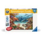 Ravensburger 13411 Puzzle Wieso? Weshalb? Warum? Meerestiere am Korallenriff  150 Teile XXL