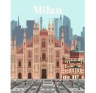 Ravensburger CreArt - Malen nach Zahlen 23688 - Farbenfrohes Mailand - ab 12 Jahren