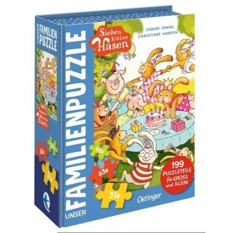 Sieben kleine Hasen. Unser Familien-Puzzle