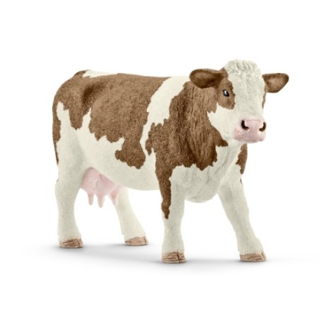 Schleich - World of Nature - Farm Life - Bauernhoftiere - Fleckvieh-Kuh