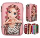 TOPModel 3 Fach Federtasche mit Schleifen LEOHEART