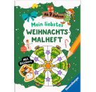 Mein liebstes Weihnachtsmalheft mit Stickern ab 7