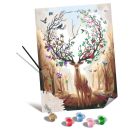 Ravensburger CreArt - Malen nach Zahlen 23910 - Magischer Hirsch - ab 12 Jahren - Malen auf Leinwand