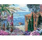 Ravensburger CreArt - Malen nach Zahlen 23913 - Mediterrane Landschaft - ab 14 Jahren - Malen auf Leinwand