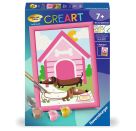 Ravensburger CreArt 23954 - Charmante Dacke - Malen nach Zahlen für Kinder ab 7 Jahre