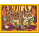 Ravensburger CreArt 23958 - Luchs im Herbstwald - Malen nach Zahlen für Kinder ab 9 Jahre