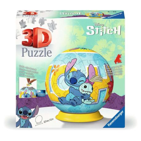 Ravensburger 3D Puzzle 11596 - Puzzle-Ball Disney Stitch - Puzzle-Ball für Erwachsene und Kinder ab 6 Jahren