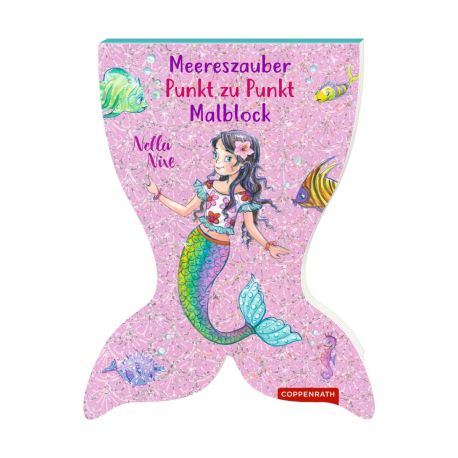 Meereszauber Malblock: Punkt zu Punkt - Nella Nixe