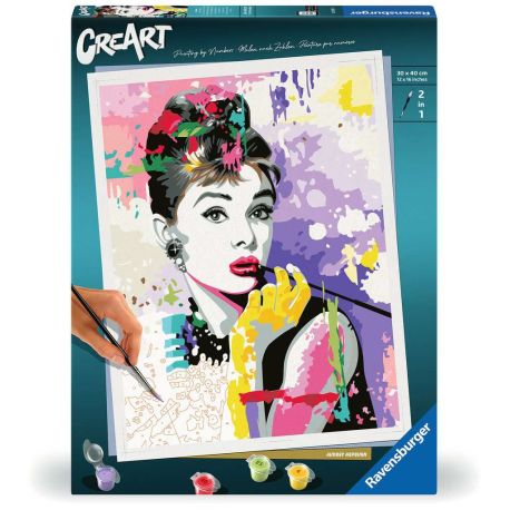 Ravensburger CreArt - Malen nach Zahlen 25526 - ART Collection: Audrey Hepburn - ab 14 Jahren