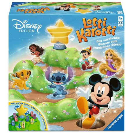Ravensburger 24851 - Lotti Karotti Disney Edition, Adaption des bekannten Spiele-Klassikers mit Disney-Charakteren, un