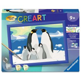 Ravensburger CreArt - Malen nach Zahlen 25888 - Pinguin-Familie - ab 9 Jahren