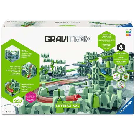 Ravensburger GraviTrax Action-Set XXL Skytrax | Innovatives Kugelbahnsystem mit neuem Design und Funktionen | Murmelba