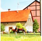 BUSCH H0 Zaun m. Betonpfählen