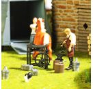 BUSCH H0 A-Set: Feldschmiede