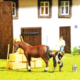 BUSCH H0 A-Set: Hufschmied