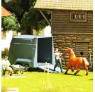 BUSCH H0 A-Set: Störrisches Pony