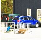 BUSCH H0 A-Set: Pflastersteine verlegen