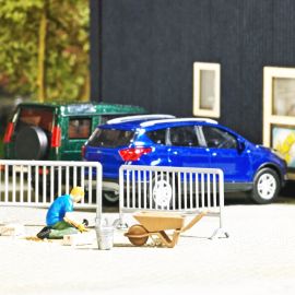 BUSCH H0 A-Set: Pflastersteine verlegen