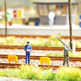 BUSCH H0 A-Set: Rangierer Wagenm.Ep.3