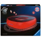 Ravensburger 3D Puzzle Iconics: 12008033 Allianz Arena - mit Licht - Das berühmte Stadion des FC Bayern München als be