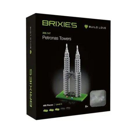 Petronas Towers 3D Konstruktionsbausatz aus Ministeinen