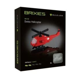 Schweizer Helikopter 3D Konstruktionsbausatz aus Ministeinen