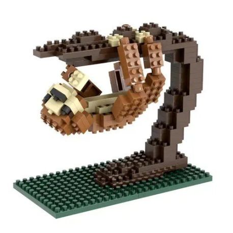 BRIXIES Faultier 3D Konstruktionsbausatz aus Ministeinen