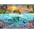 Ravensburger 12000887 Puzzle Die Unterwasserinsel 1000 Teile