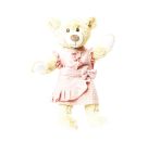 Puppen-Wickelrock mit Rüschen-Top aus 100 % Bio-Baumwolle, rosé, 2-teilig, Gr. 28-35 cm
