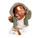 Babypuppe Junge fröhlich 44cm