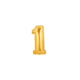 Zahl 1 gold 102 cm / Number 1 gold 40