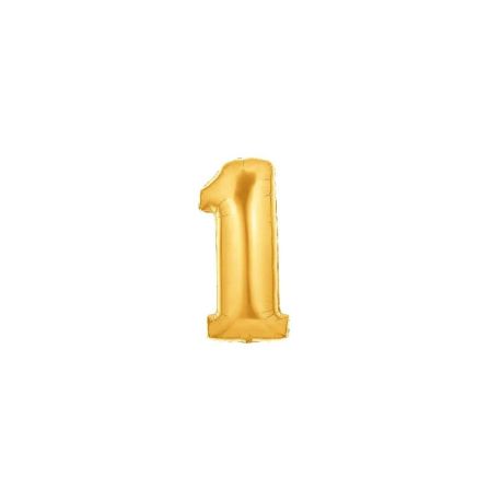 Zahl 1 gold 102 cm / Number 1 gold 40