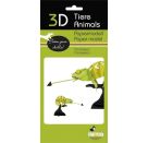 fridolin - 3D Papiermodell - Chamäleon, Spezialkarton, gelasert