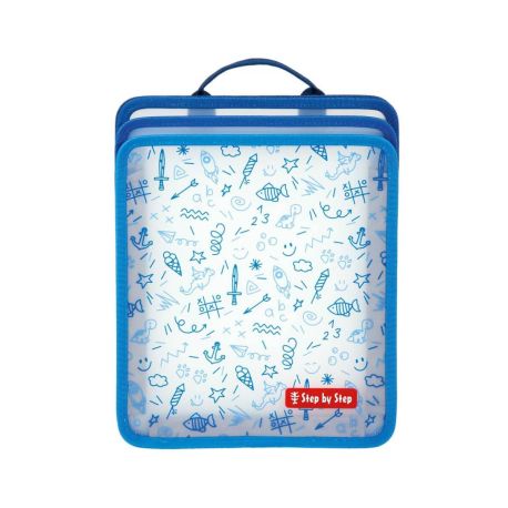 Faltbare Heftbox, Blau