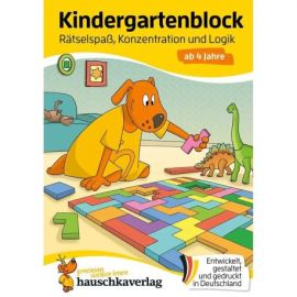 Kindergartenblock ab 4 Jahre – Rätsel-Spaß, Konzentration und Logik