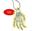 Fluoreszierende Skelett-Hand