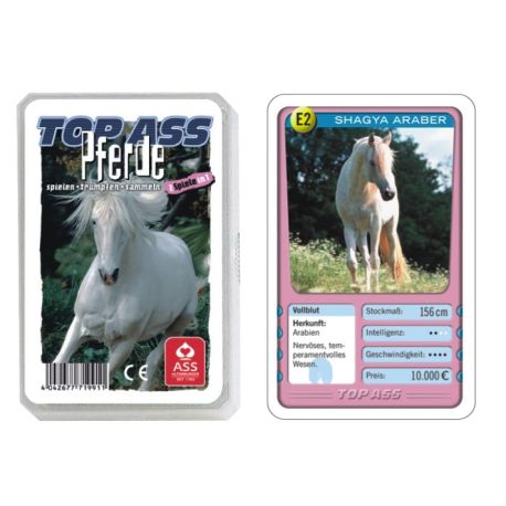 ASS TOP ASS Pferde. Kartenspiel