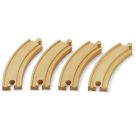 Lange gebogene Gleise