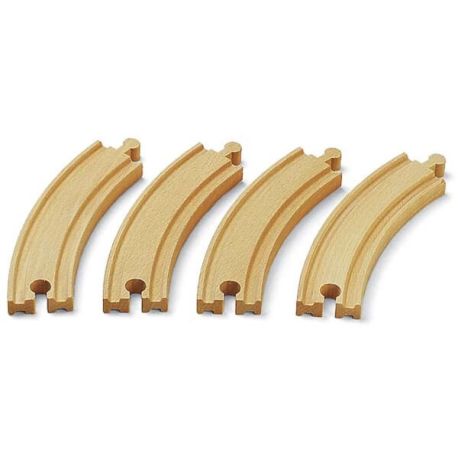 Lange gebogene Gleise