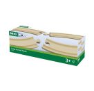 Lange gebogene Gleise