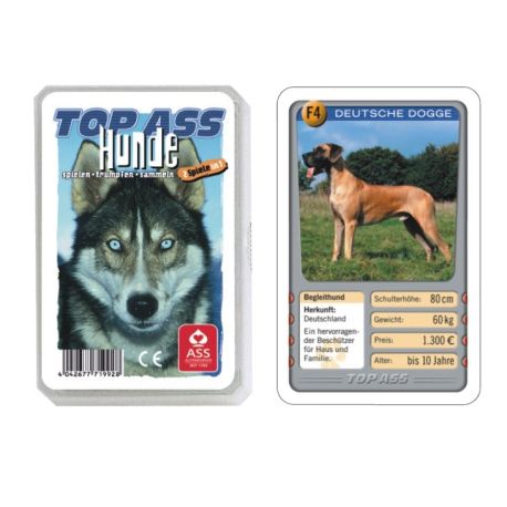 ASS TOP ASS Hunde. Kartenspiel
