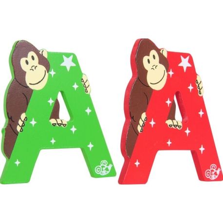 SpielMaus Holz Buchstabe A, 2-fach sortiert